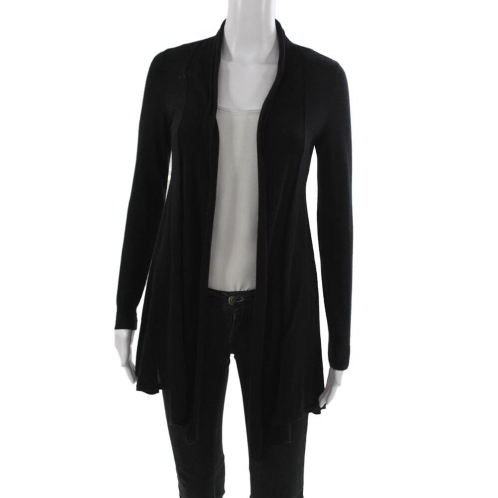 Rani Arabella Womens Cardigan Black Long Sleeve 60% Cotton 40% Polyester Size S
